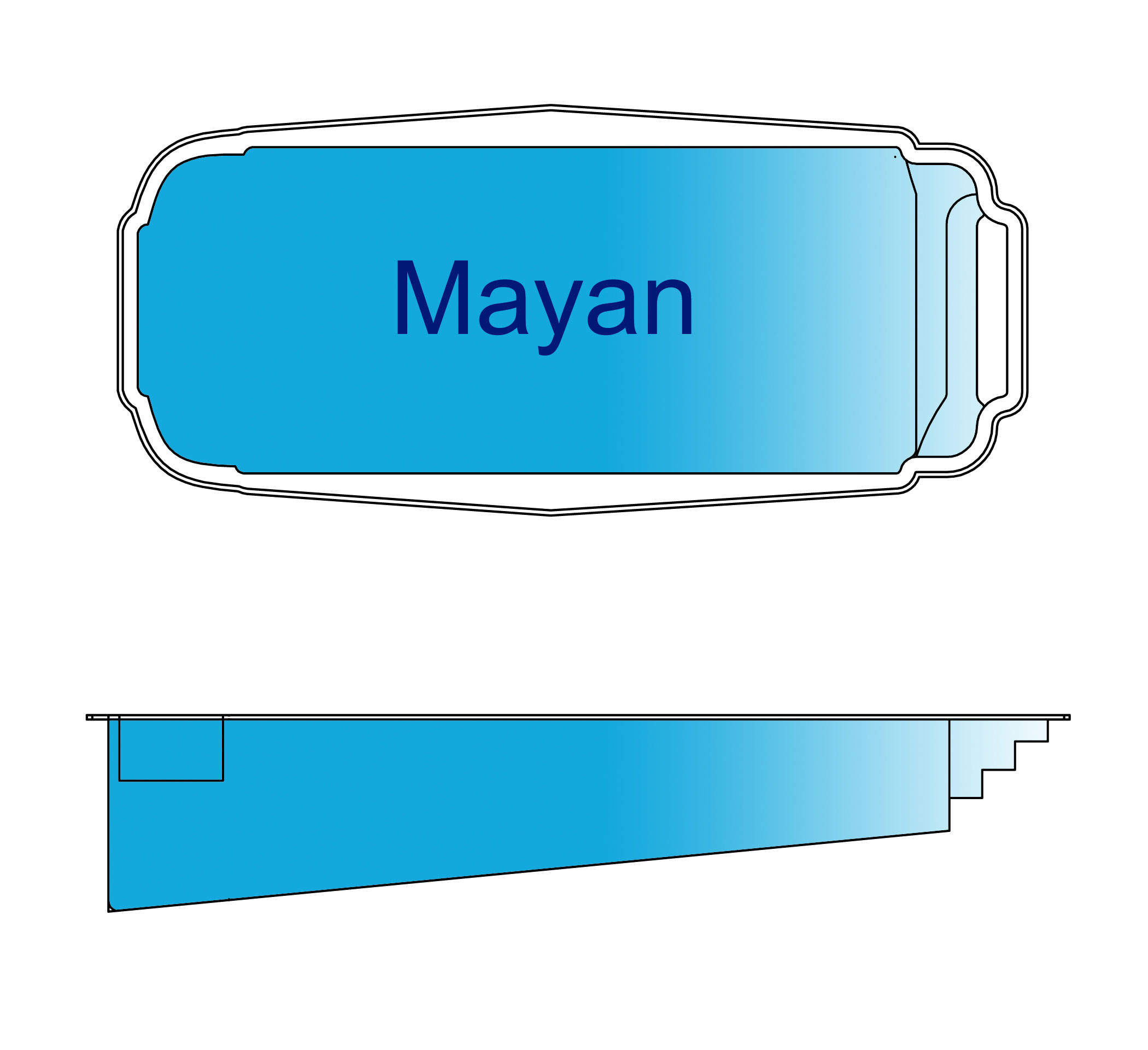 "Mayan" Pool Design
